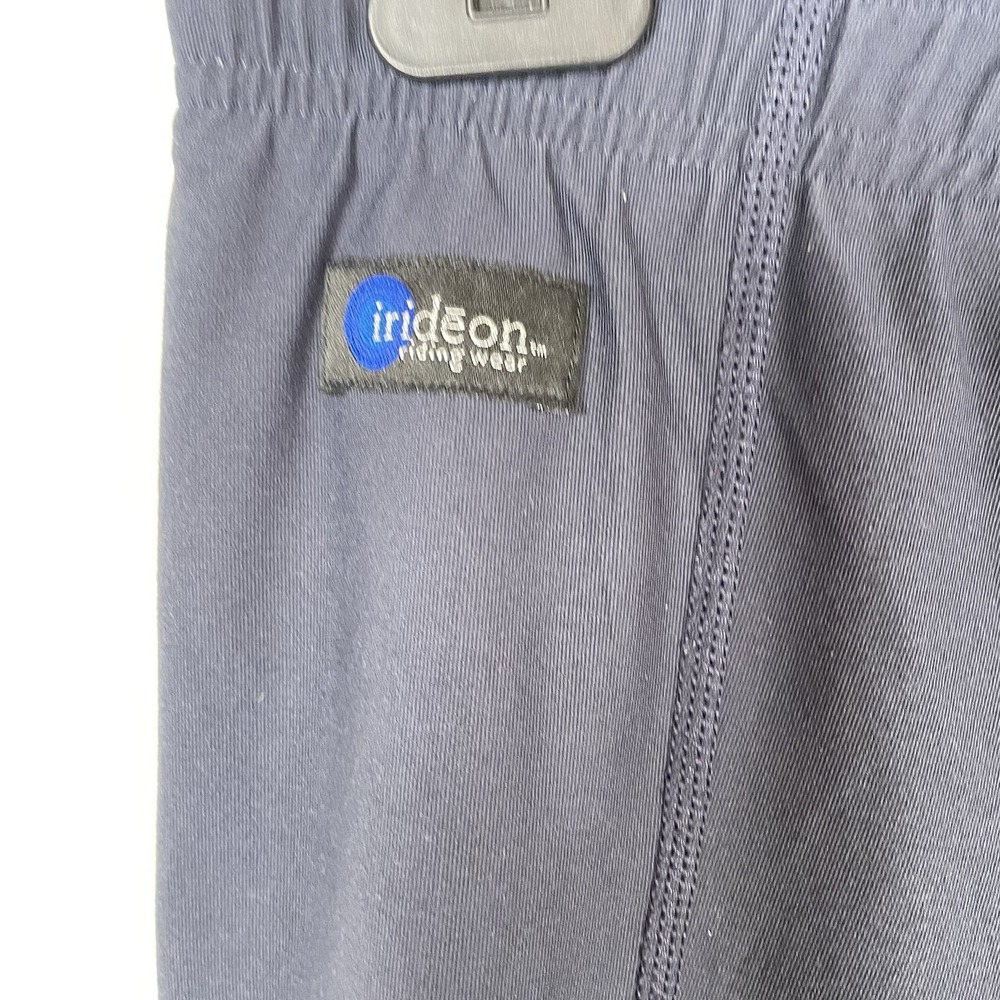 Irideon Riding Breeches Pants Womens L Gray/Blue Knee Patch Equestrian Pull On - Picture 5 of 8
